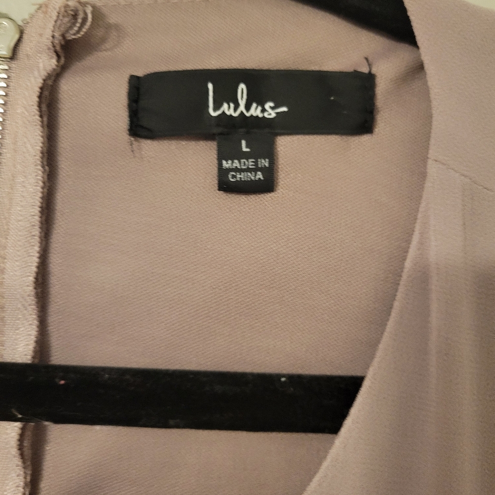 Lulus Women Garden Bliss Dusty Lavender Bridesmaid Cutout Maxi Dress. Size L - Picture 7 of 13